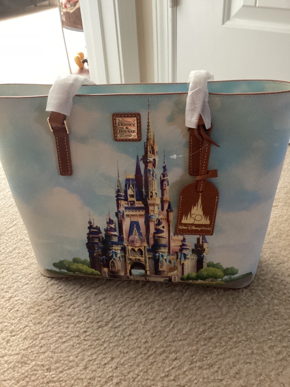 Dooney & Bourke Disney WDW Castle 50th Anniversary Tote NWT